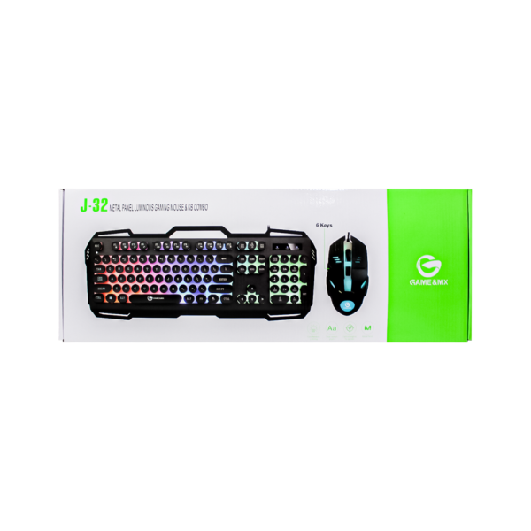 Set Teclado y Mouse RGB J-32 Game & MX - Imagen 3