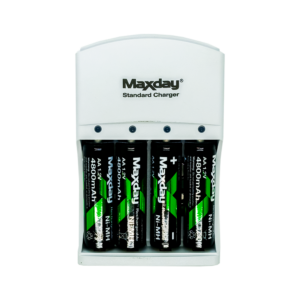 Cargador de Pilas x 4 Portatil Maxday