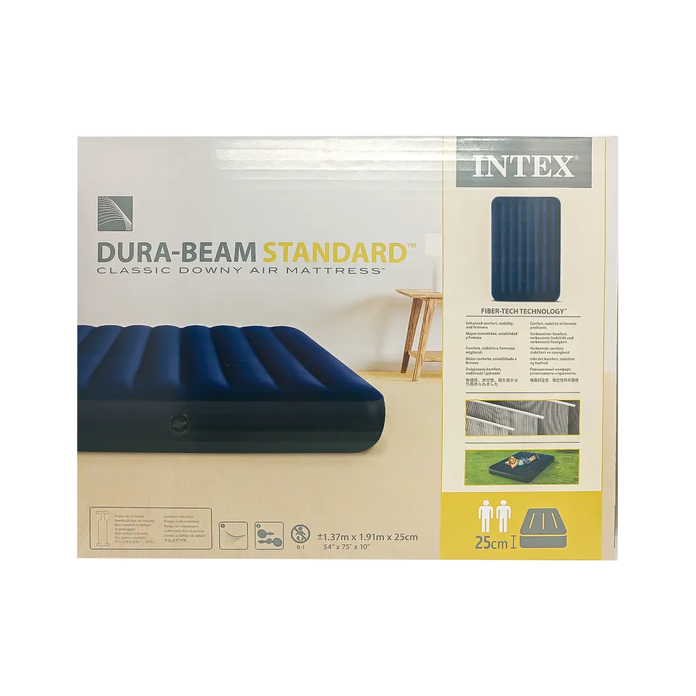 Intex Dura-beam Standard Classic Downy - Colchón inflable tamaño único
