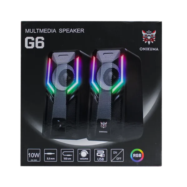Parlantes Gamer RGB Onikuma G6 10w