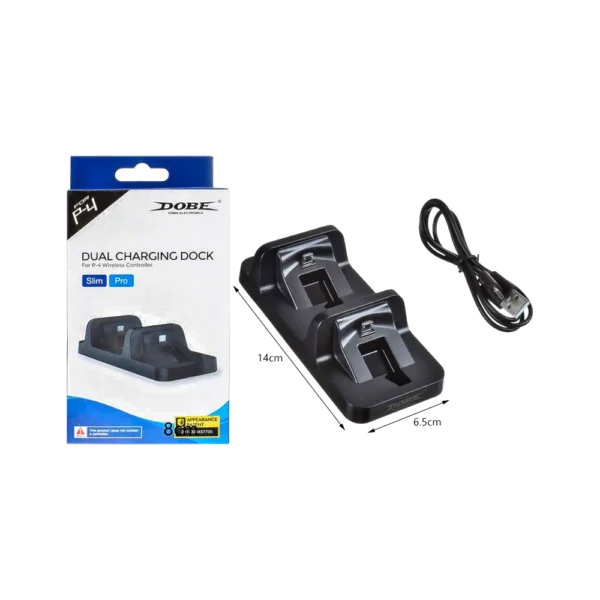 Cargador de Joystick Dual PS4 Dobe