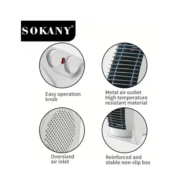 Calefactor Eléctrico SK-1652 Sokany