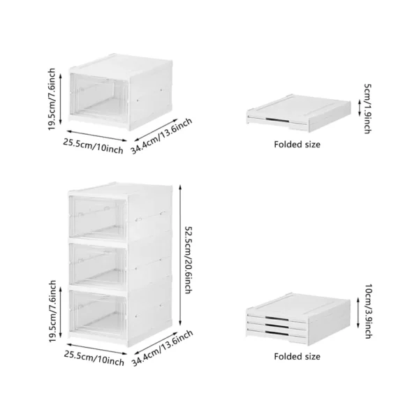 Caja Organizadora de Zapatos 3 Pisos