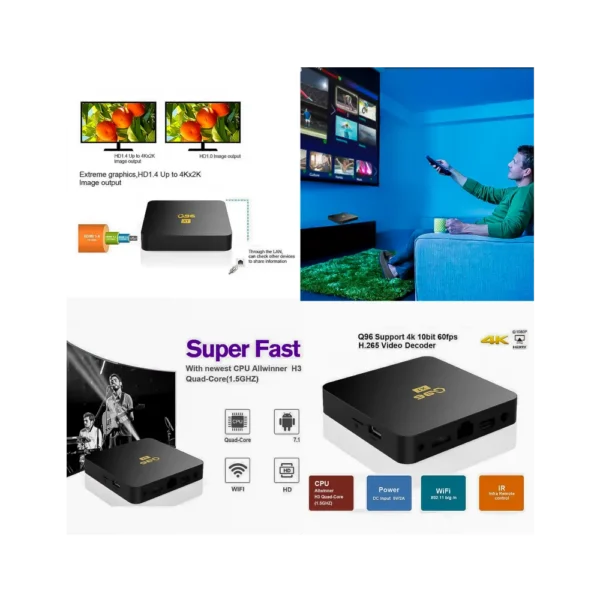 TV Box Smart TV Android Q96 X1