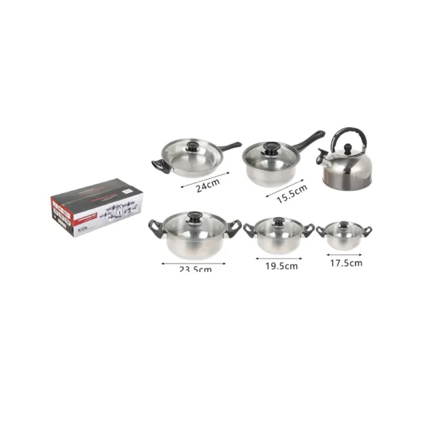 Set de Ollas de Cocina 12pcs Acero Inoxidable