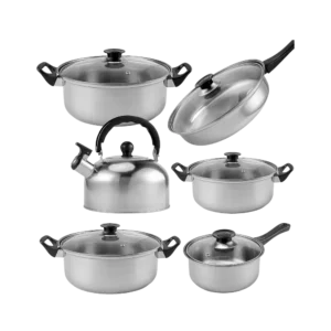 Set de Ollas de Cocina 12pcs Acero Inoxidable