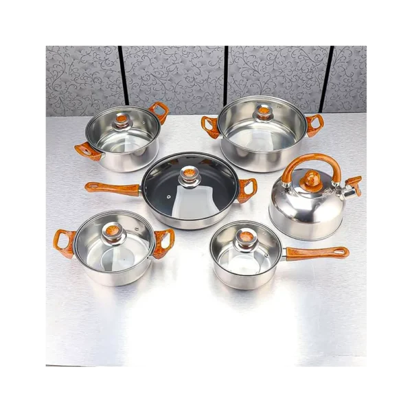 Ollas de Cocina 12 pcs Acero Inoxidable