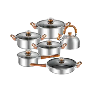 Ollas de Cocina 12 pcs Acero Inoxidable