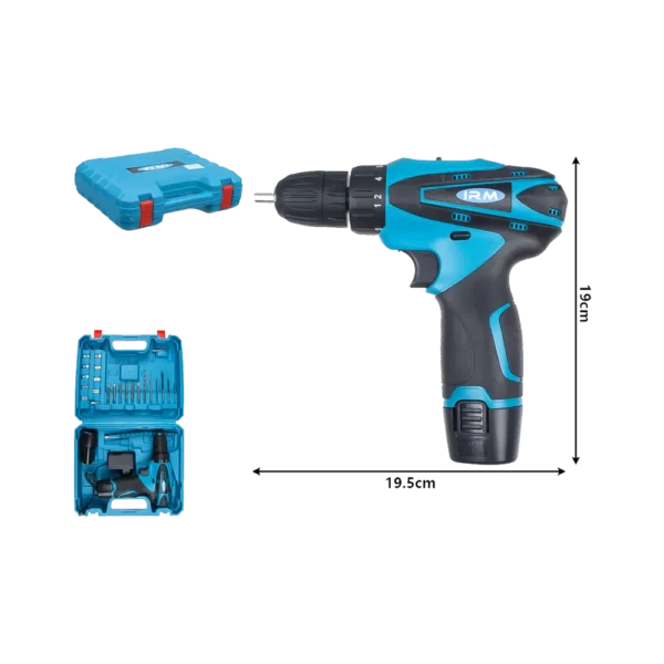 Taladro Eléctrico 2 Baterías 12V