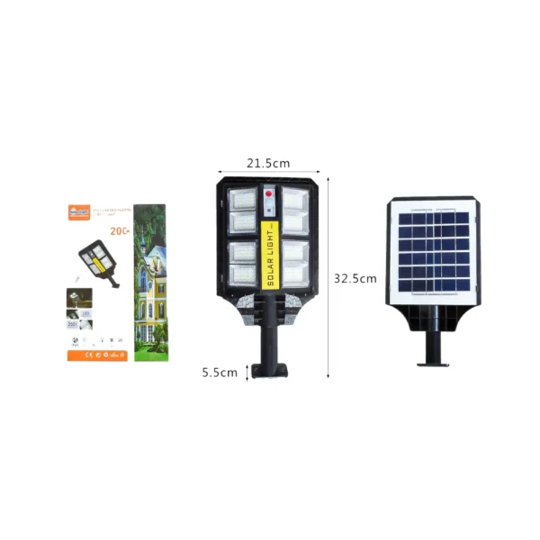 Foco Solar LED Con Soporte 200W