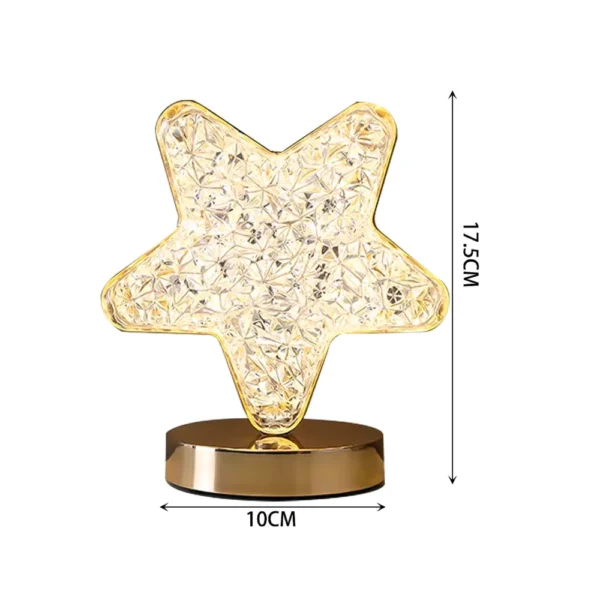 Lampara Led Estrella Recargable 3 Modos