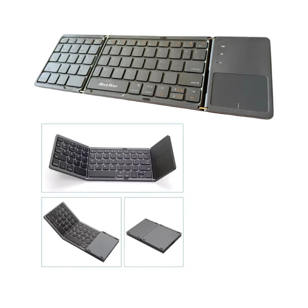 Teclado Bluetooth Inalámbrico Plegable Mk-1008