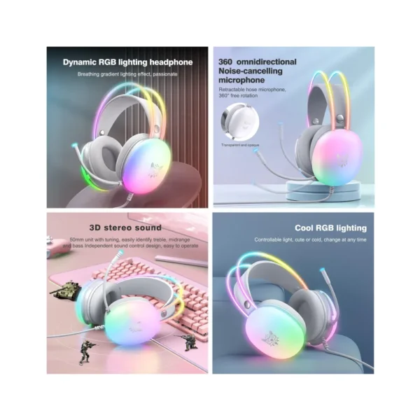 Audífonos Gamer RGB Dinámico X25 Onikuma