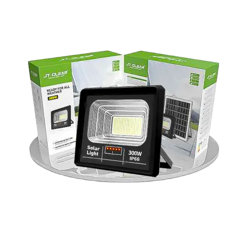 Foco Led con Panel Solar Reflector 300w IP66 JT-Clear