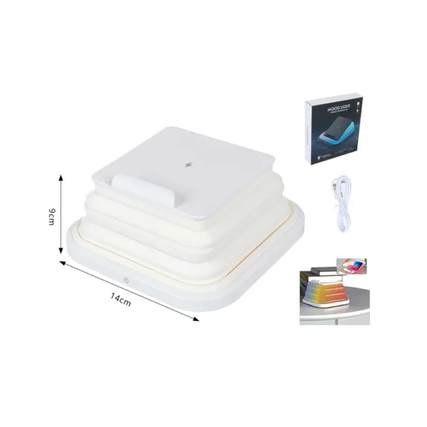 Cargador Inalámbrico Plegable RGB ML-100