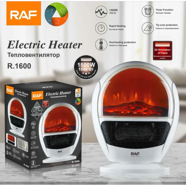 Calefactor Ventilador Eléctrico 1500w R.1600 RAF