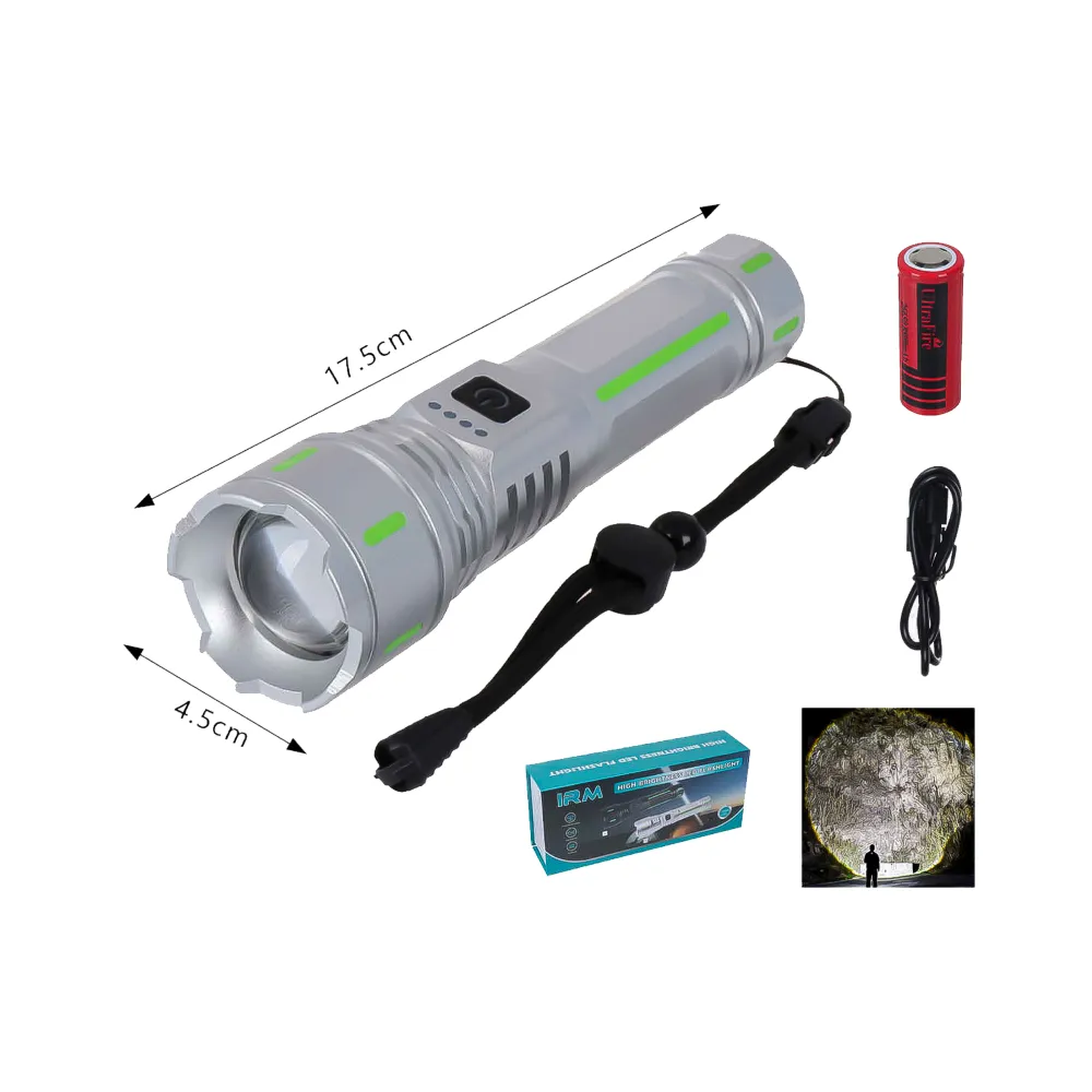 Linterna Led 600lm USB Recargable L-1181
