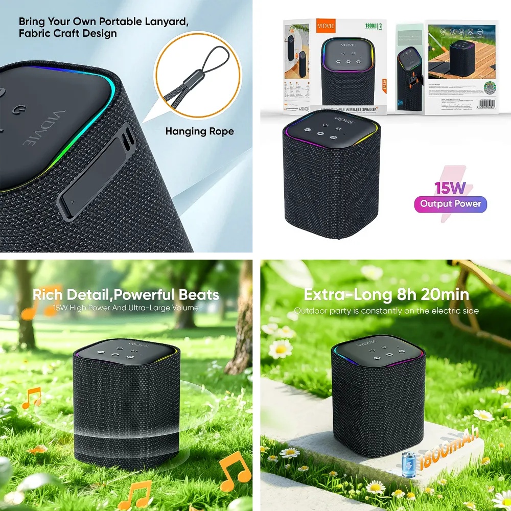 Altavoz Parlante Mini Portátil SP929 Vidvie