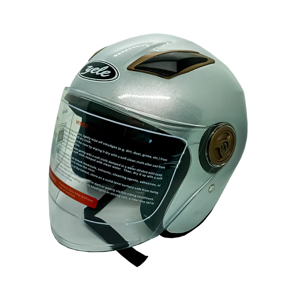 Casco Moto Visor Retráctil UV C-208 Yele