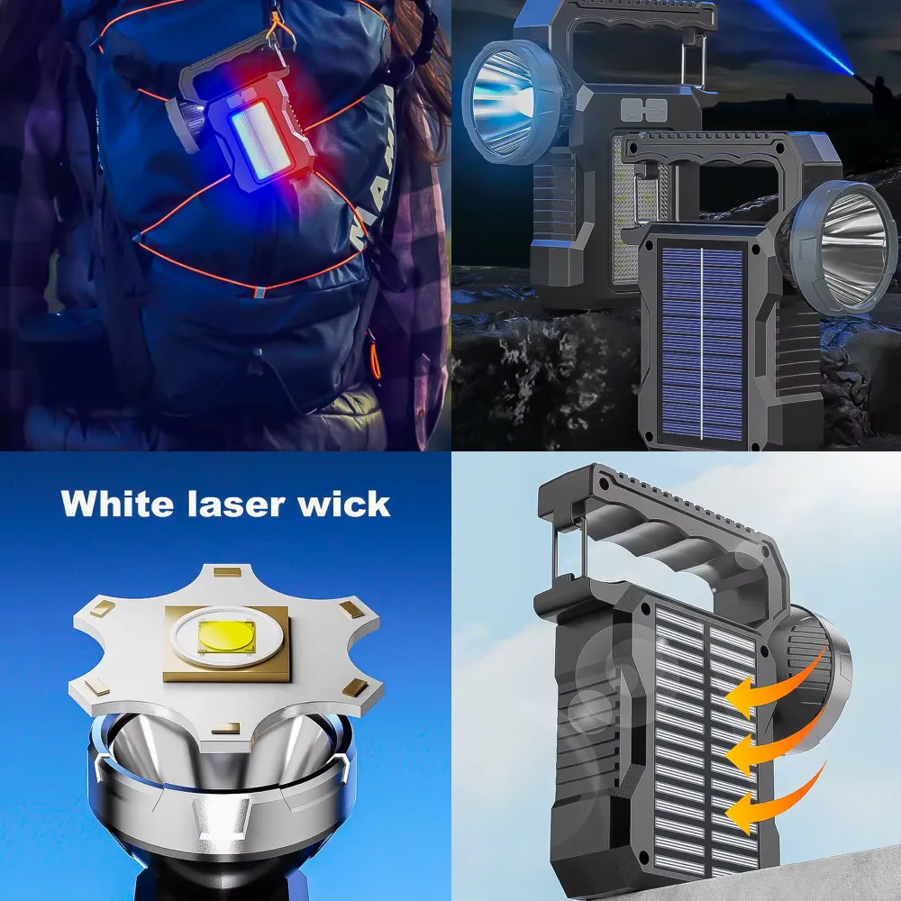 Linterna Led Solar Recargable 4610