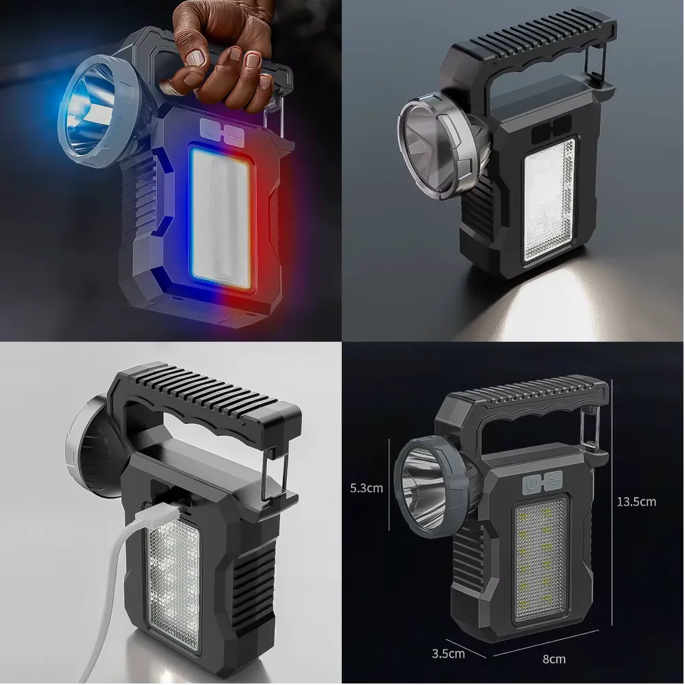 Linterna Led Solar Recargable 4610