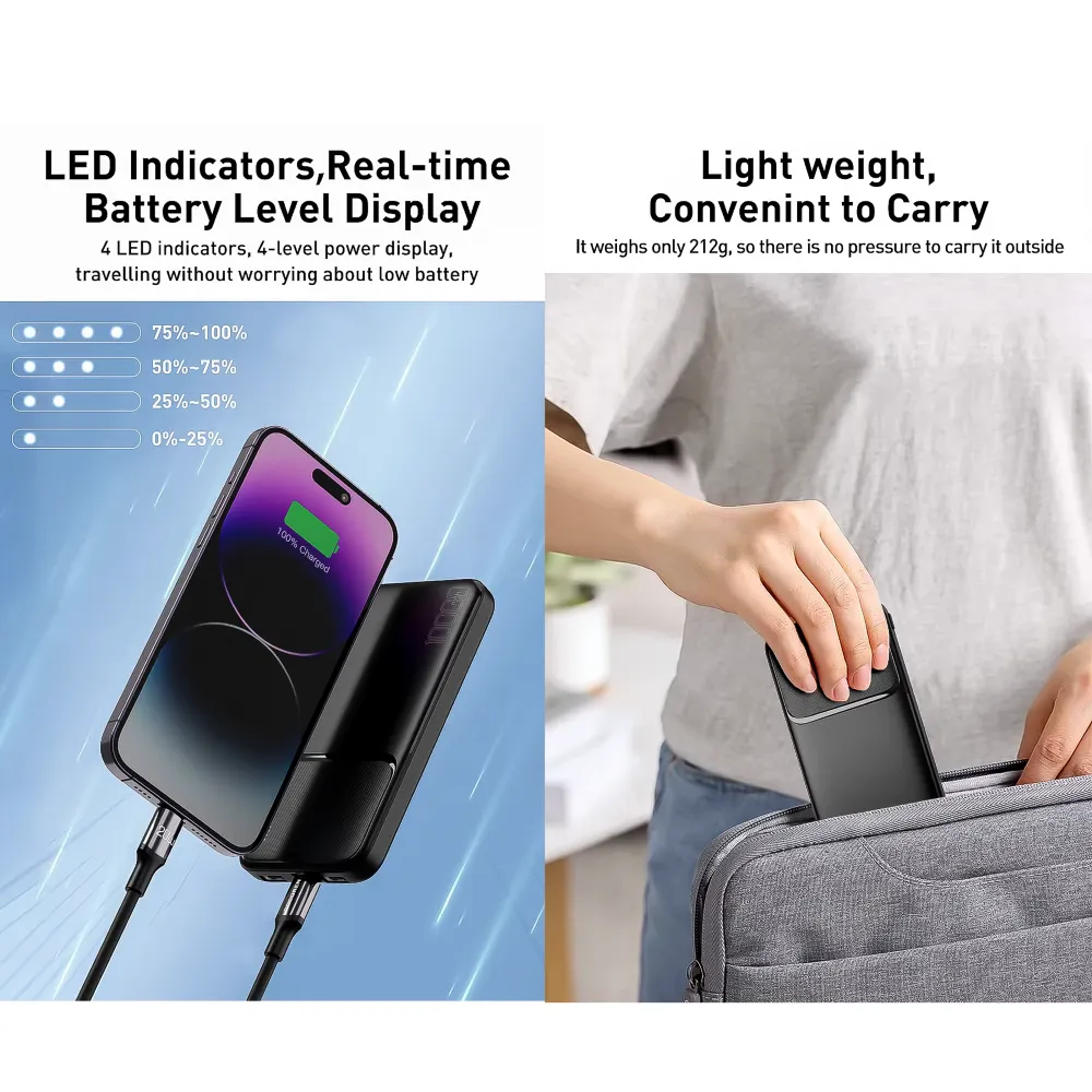 Cargador Portátil Power Bank 20000mah 10w IR40