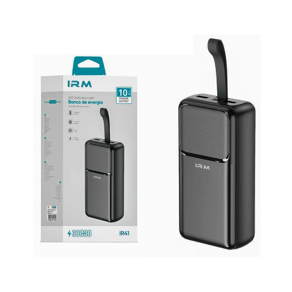 Cargador Portátil Power Bank 30000mah 10w IR41