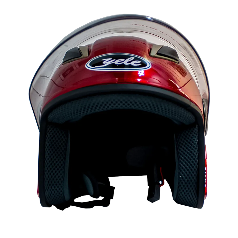 Casco Moto Visor Retráctil UV C-208 Yele