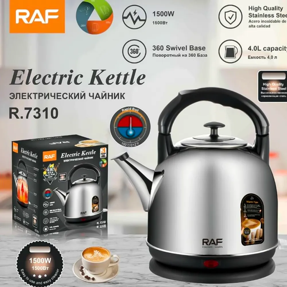 Hervidor Electrico Tetera 4L 1500w R.7310 RAF