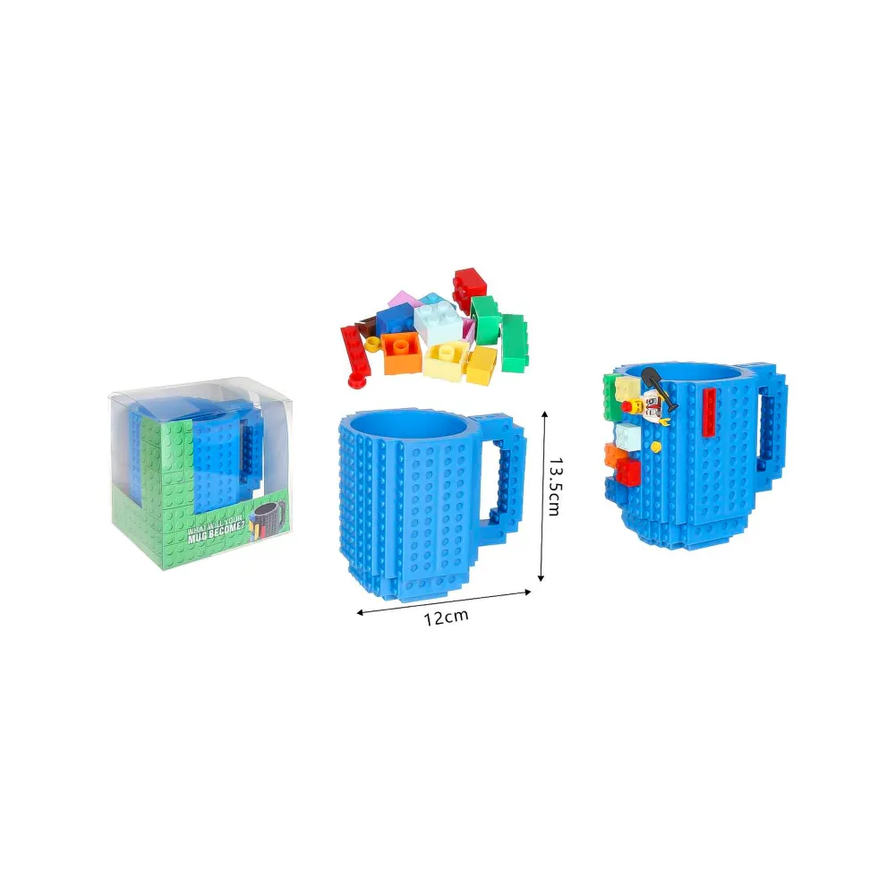 Taza Mug Didáctica de Bloques para Niños 360ml