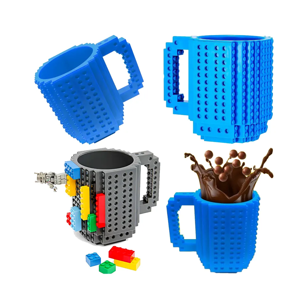 Taza Mug Didáctica de Bloques para Niños 360ml