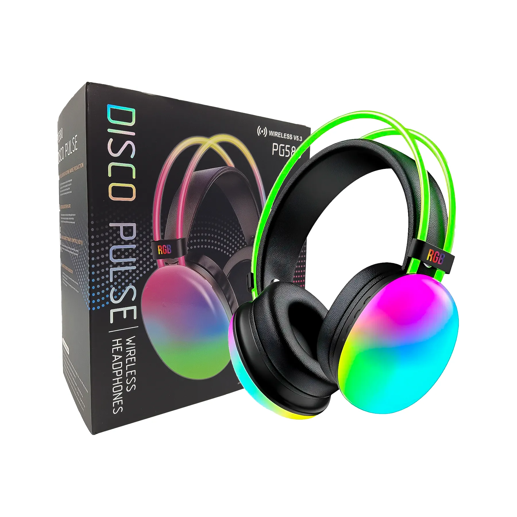 Audífonos Disco Pulse RGB PG580