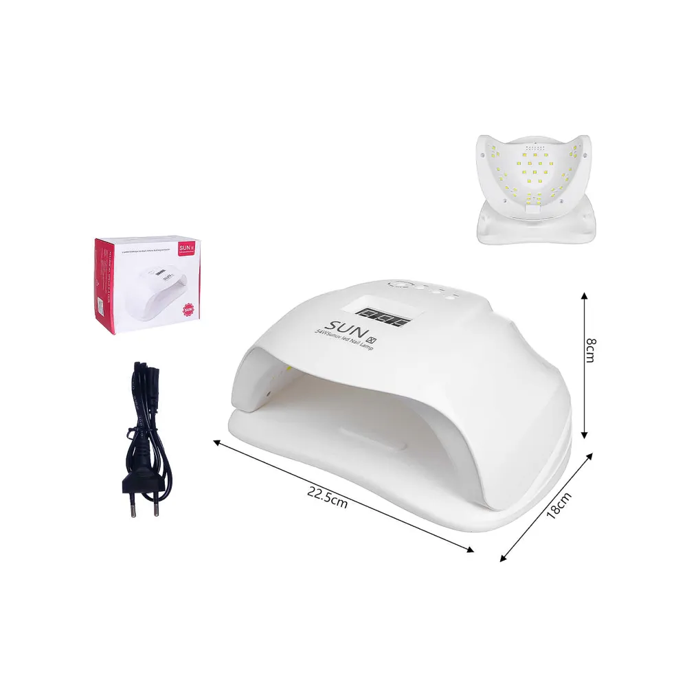 Lámpara Led Para Uñas 54W Sun X