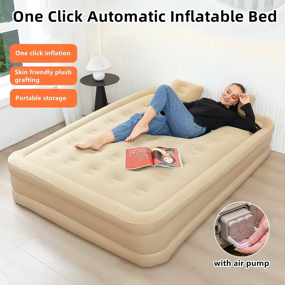 Colchón Inflable con Bomba de Aire 2 Personas