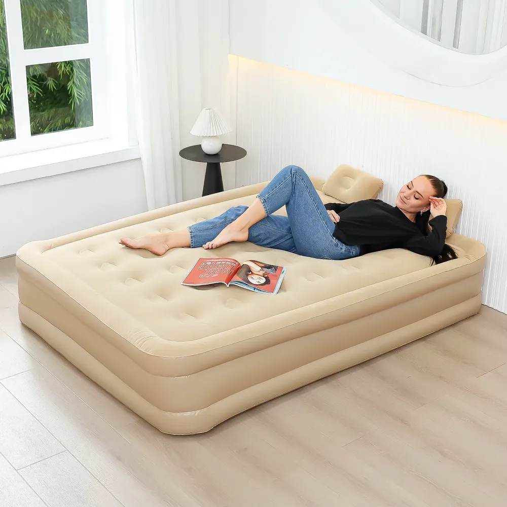 Colchón Inflable con Bomba de Aire 2 Personas