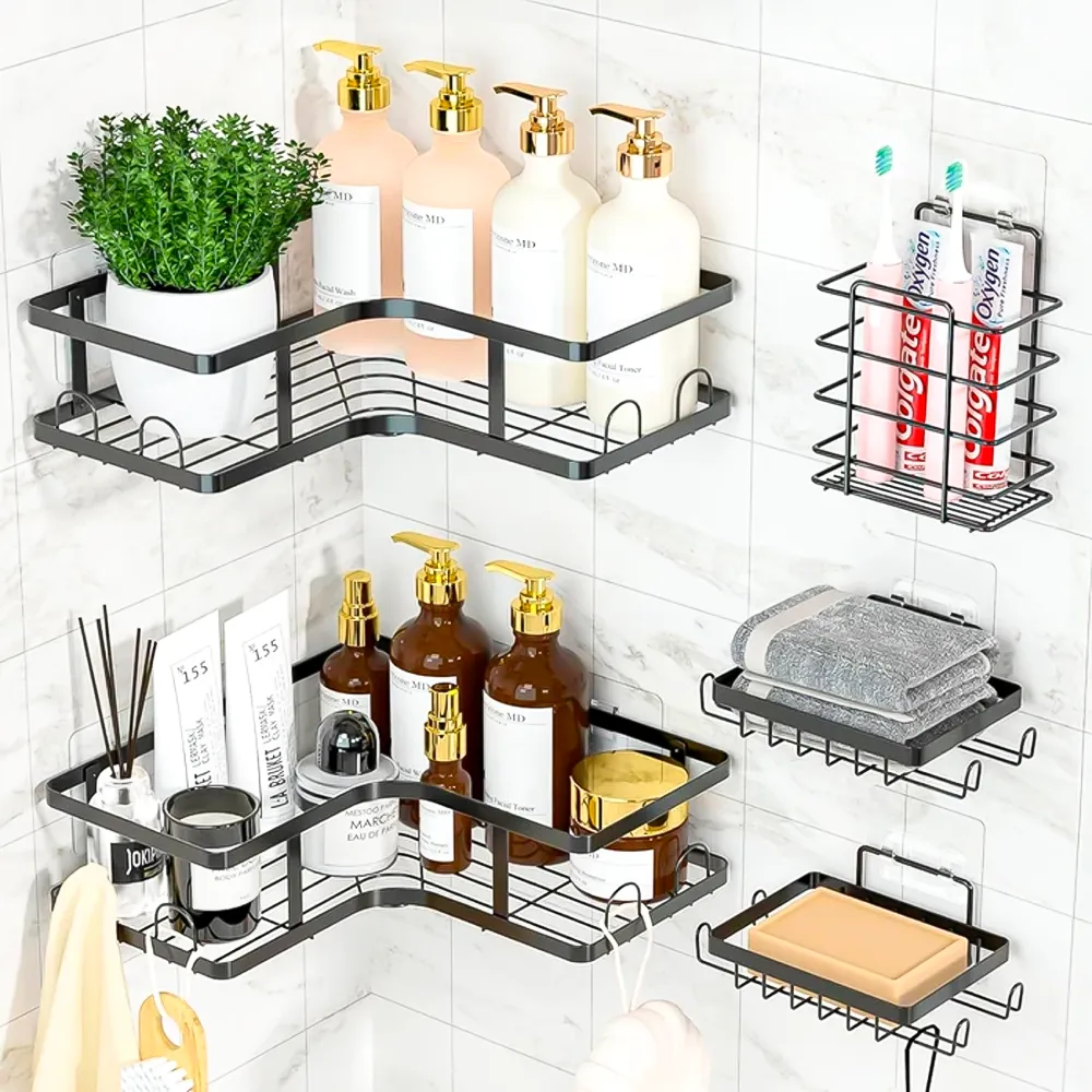 Organizador de Pared para Baño Cocina 5pcs