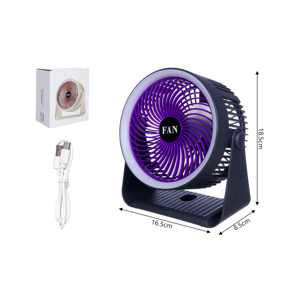Ventilador RGB Led USB 3 Aspas