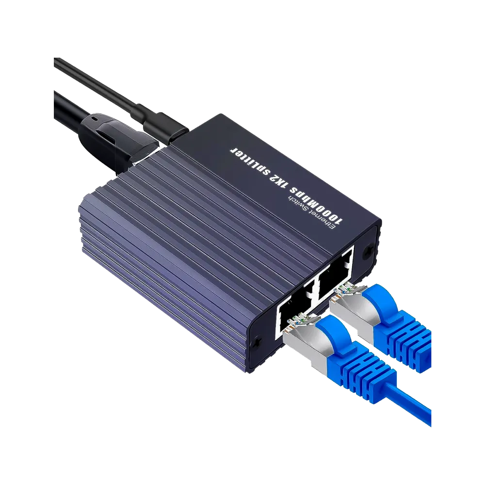 Splitter Divisor de Red RJ45 1X2 1000mbps