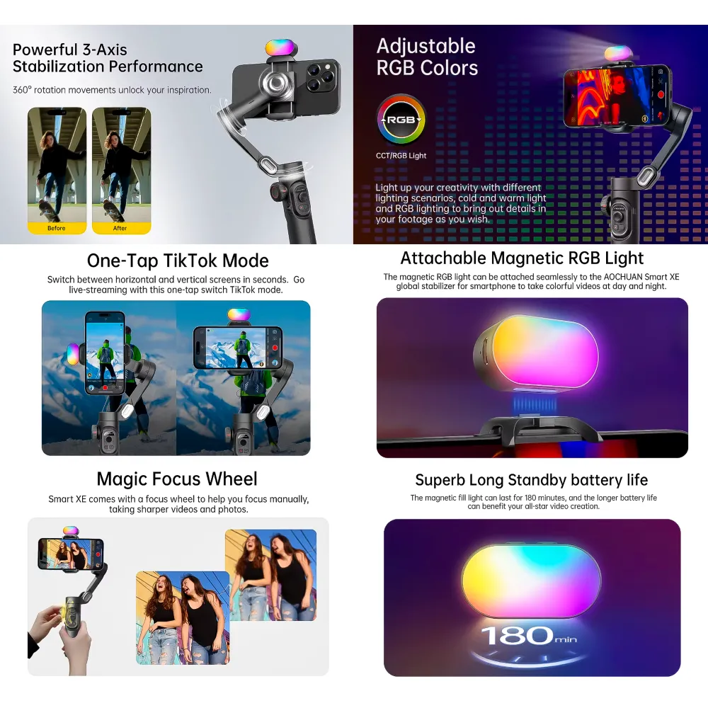 Estabilizador Gimbal 3 Ejes Smartphone Smart XE