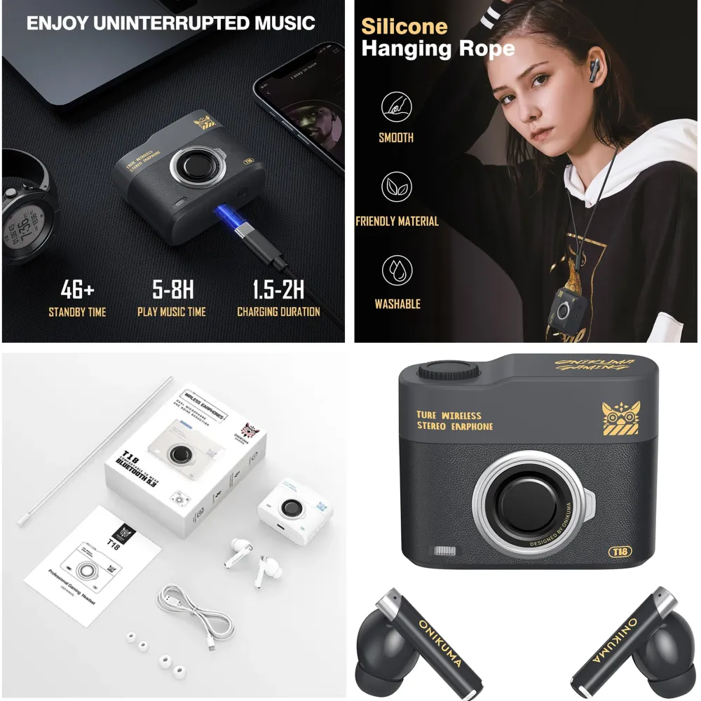 Auriculares Inalámbricos Gamer T18 Onikuma