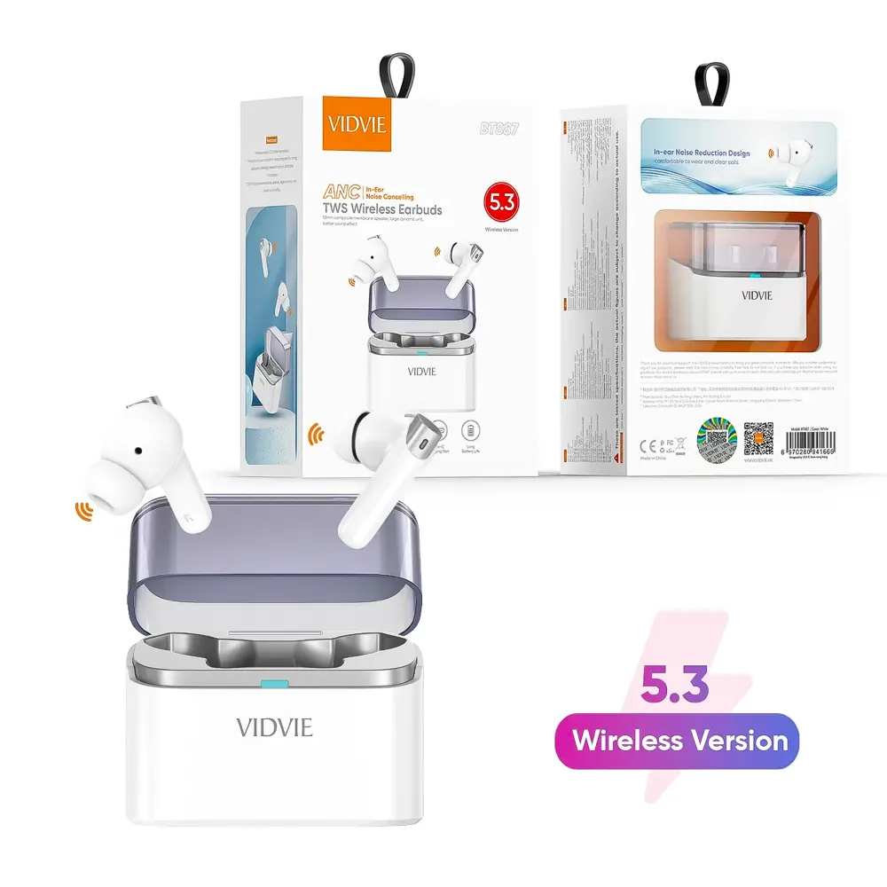 Audífonos Bluetooth V5.3 ANC BT887 Vidvie