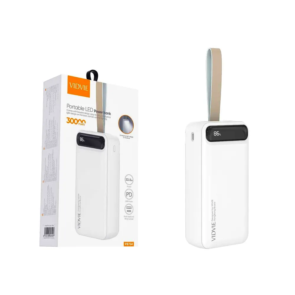 Batería Portátil 30000mah PB764 Vidvie