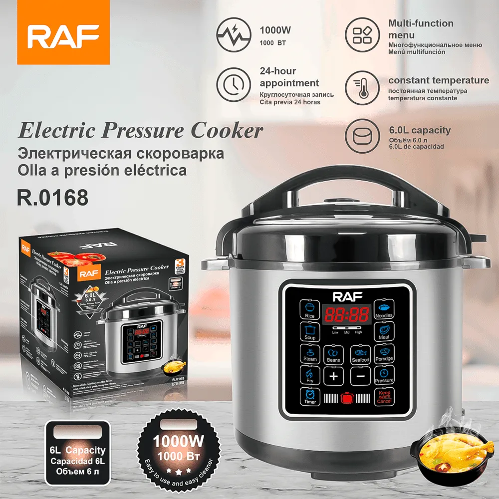 Olla a Presión Eléctrica 6 Litros R.0168 RAF