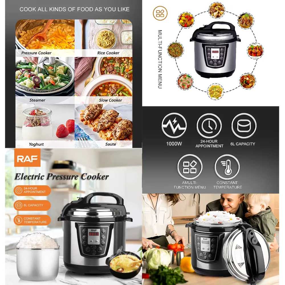 Olla a Presión Eléctrica 6L R.177 RAF