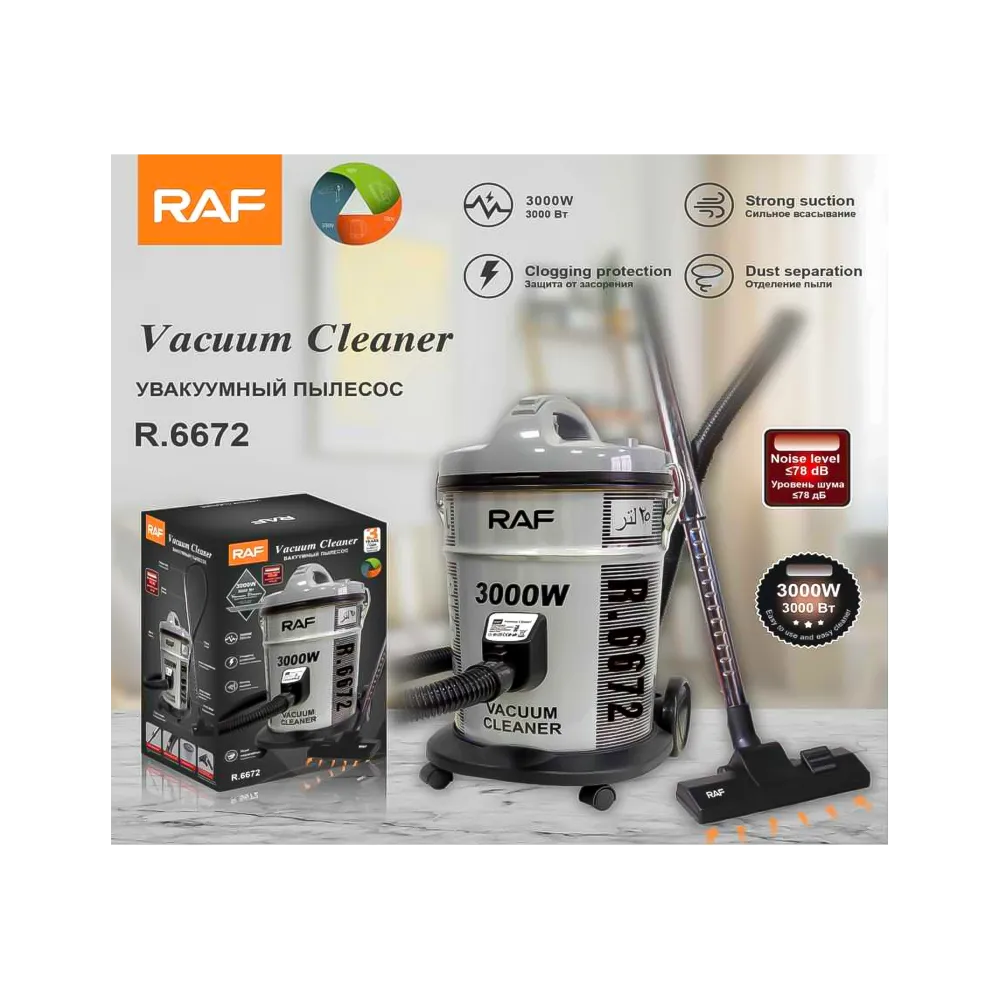 Aspiradora 25 Litros 78db R.6672 RAF