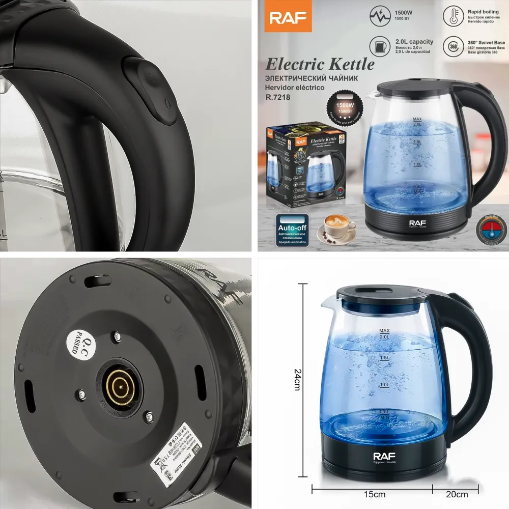 Hervidor Eléctrico 2L 1500w R.7218 RAF