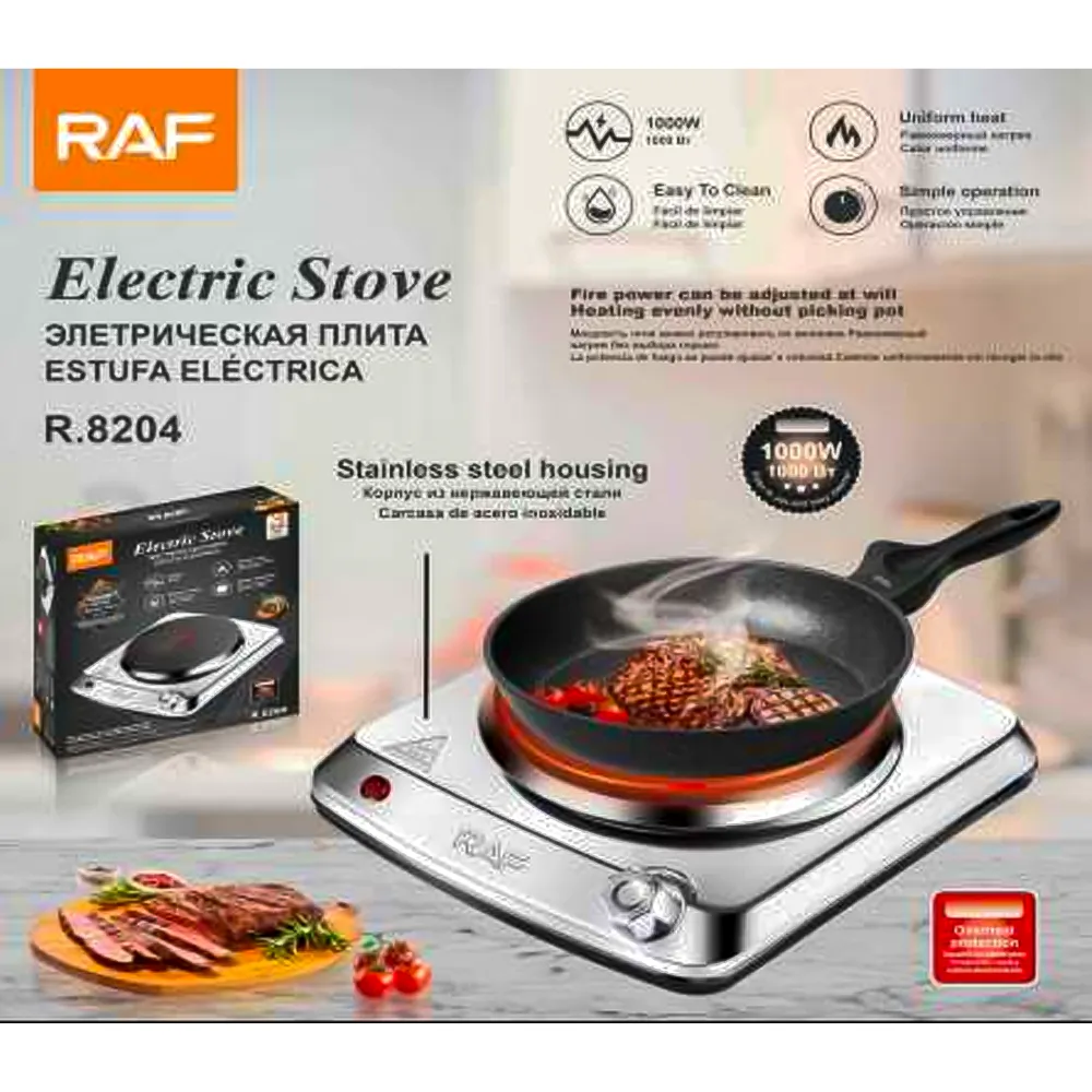 Cocinilla Eléctrica Portátil 1000w R.8204 RAF
