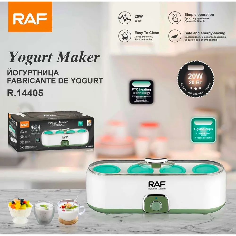 Maquina Para Hacer Yogur R.14405 RAF