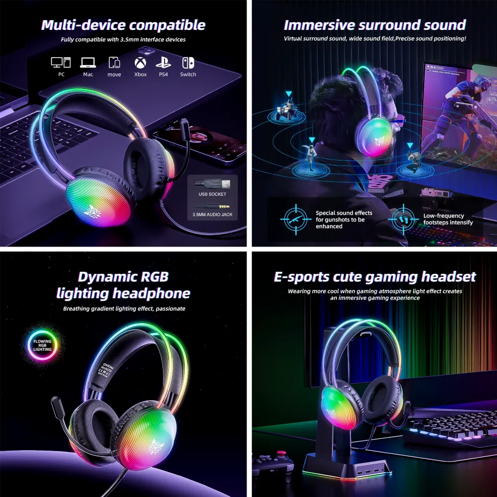 Auriculares Gamer Wired RGB X29 Onikuma