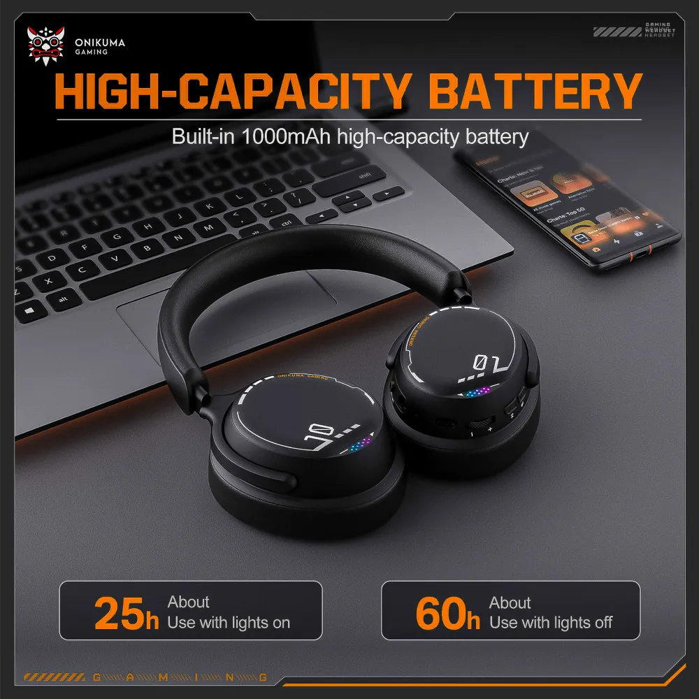 Auriculares Inalámbricos Gamer 2.4ghz ONIKUMA GT886